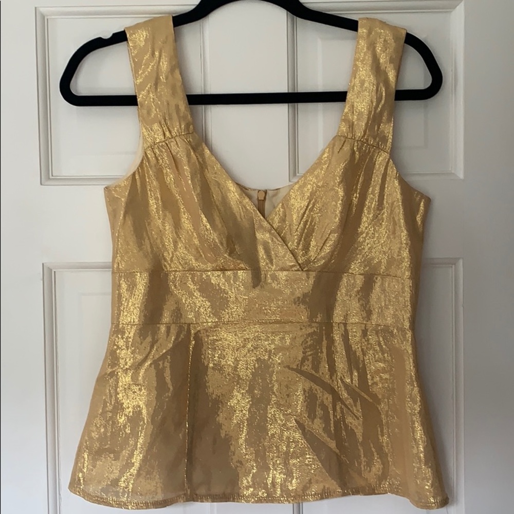 ✨🌟Nanette Lepore Gold Shimmer Top